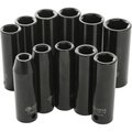 Performance Tool 11-Pc 1/2 In Dr. Mm Deep Impact Socket Socket Set, M591Db M591DB